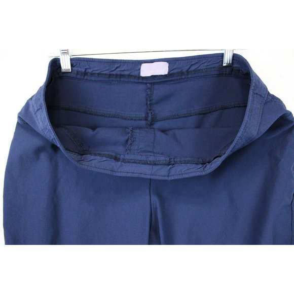 Laura Scott  Pull On Ankle Pants Women XXL  Straight Leg Stretch Comfort Blue - Picture 4 of 10